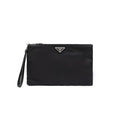Rafia Prada Triangle Logo Nylon Clutch 2NH006 2DMH F0002