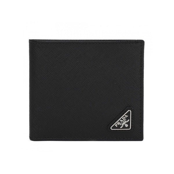 La Prima Prada Saffiano Tri Angle Men's Card Wallet 2MO738 QHH F0002