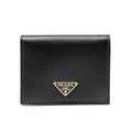 La Prima Prada Saffiano Triangle Logo Card Wallet 1MV204 QHH F0002