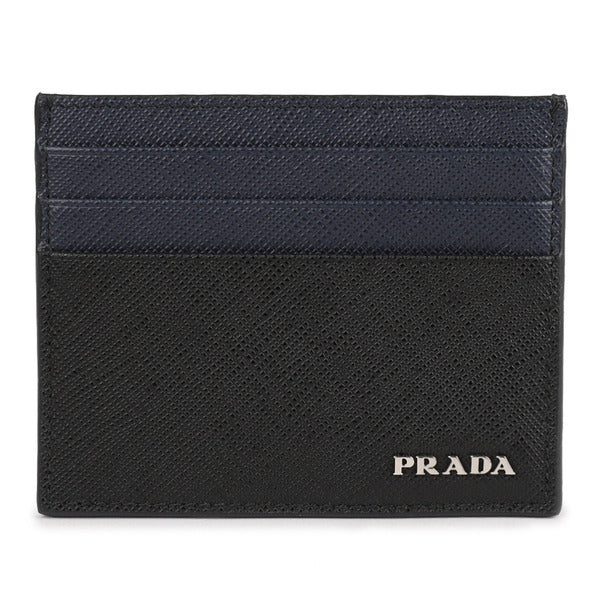 Rafia Prada Sapienza Leather Card Holder 2MC025-2FPJ-F0G52