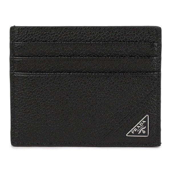 Lafrema Prada Vitello Grain Triangle Logo Card Wallet 2MC223-2CB2-F0002