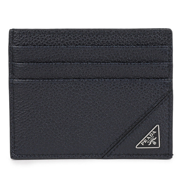Lafema Prada Vittelino Grain Triangle Logo Card Wallet 2MC223-2CB2-F0216