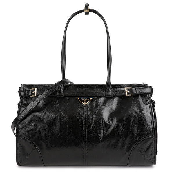 Prada La Prima Boni Large Leather Handbag 1BA433-2CYR-F0002-MOO