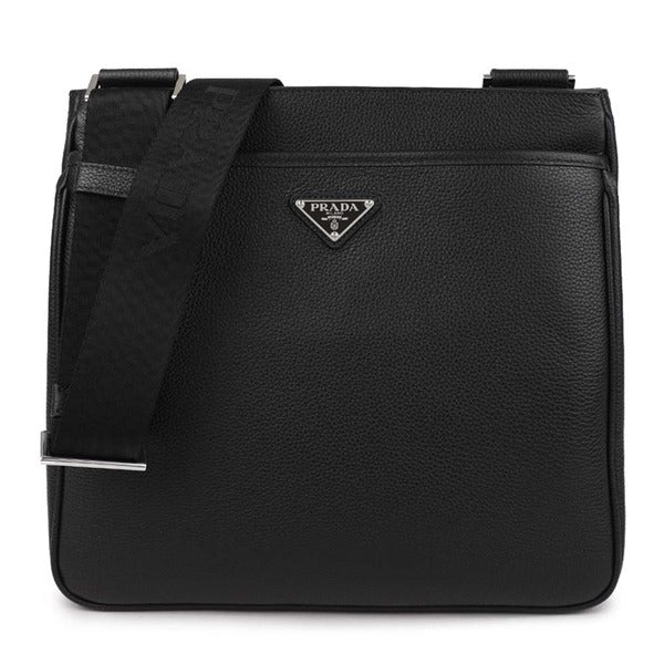 Lafryma Prada Triangle Logo Vitello Messenger Bag 2VH019-2A6P-F0002-OOO