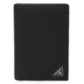 Prada Rafylma Triangle Logo Vilet Micro Grain Card Wallet 2MC069-2CB2-F0002