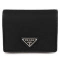 La Prima Prada Tessuto Triangular Logo Card Wallet 1MV204-UZ0-F0002