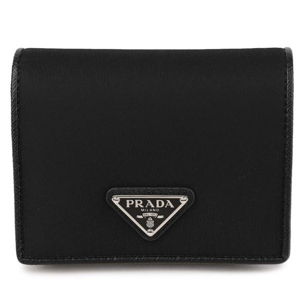 La Prima Prada Tessuto Triangular Logo Card Wallet 1MV204-UZ0-F0002