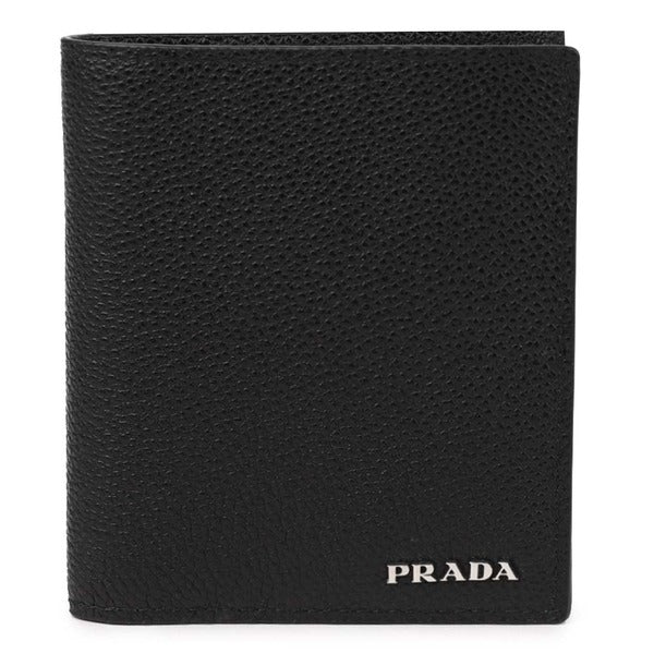 La Prima Prada Vetro Metal Logo Card Holder 2MO004-2CGS-F0002