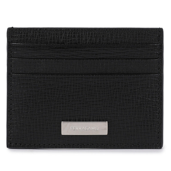 Rafia Fiera Black Credit Card Wallet 66-1201 NERO 766003