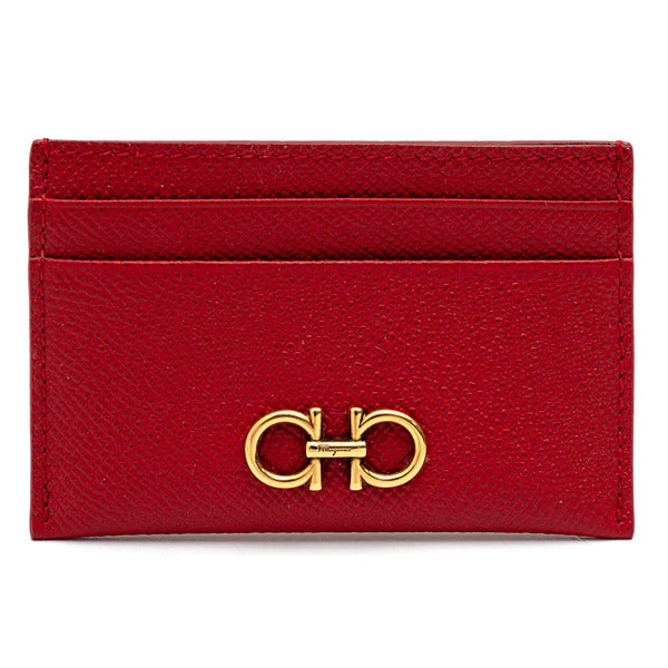Ferragamo Interchange Card Wallet 22-0007 Lipstick 746668