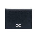 Raplima FERRAGAMO Gancini Card Wallet 66-1073 NERO/RED 753629