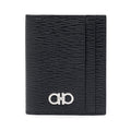 La Prima [FERRAGAMO] Revival Gancio Card Holder 66-0371 NERO+ROSSO 740946