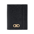 Lavery [FERRAGAMO] Ferragamo Gancini card wallet 66-0371 NERO 741376
