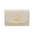 Laferraria FERRAGAMO card case Giacchini 22-D198 Bone 740823