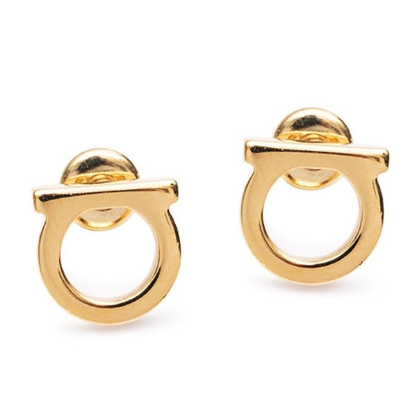 FERRAGAMO Rancini Earrings 76-0120 GOLD 696432