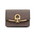 Lafryma [FERRAGAMO] Ferragamo Giacchini Credit Card Case 22-D198 Cumin 714931