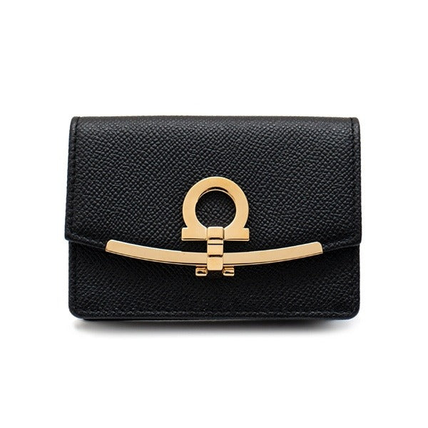 Ferragamo Interval Card Case 22-D198 Black 683350