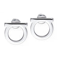 FERRAGAMO Gancini Earrings 76-0119 SILVER 696430