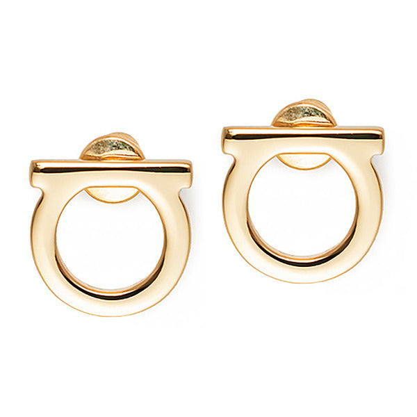La Prima FERRAGAMO Cancini Earrings 76-0119 GOLD 696429