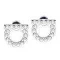 FERRAGAMO 간치니 펄 귀걸이 76-0125 SILVER 696582