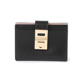 Rafia Ferragamo Hug Tones Cardholder 22-0552 NERO 770880