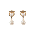 Raphlima Peragamo Ganzini Pearl Earrings 76-0386 GOLD 736178