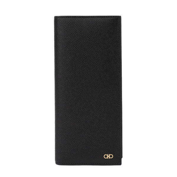 La Prima Ferragamo Ganccini Long Wallet 66-1458 NERO 775653