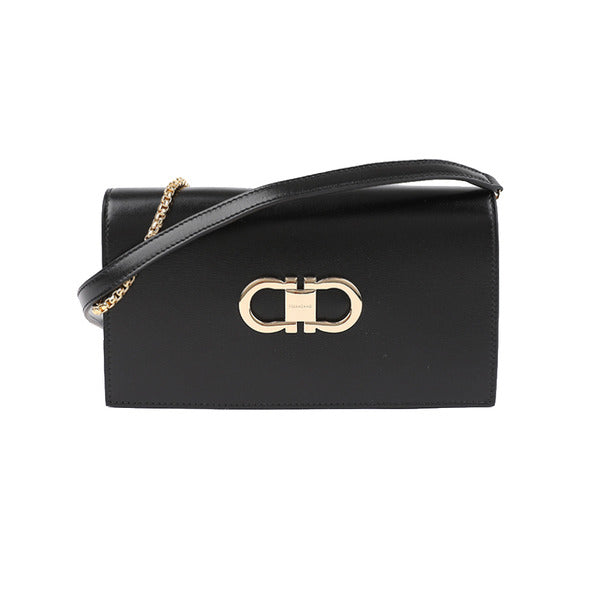 Ralph Lauren Ferragamo Double Gigli Mini Bag 21-8357 NERO 771676