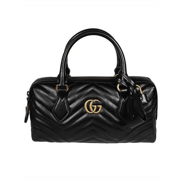 Rafia Gucci GG Marmont Small Top Handle Bag 746319 AABZB 1000