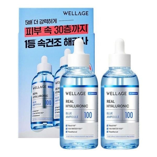 KATY ALPHASHOP WELLAGU REAL HYALURONIC BLUE 100ml SET 2 PIECES