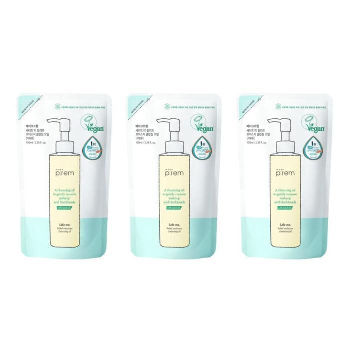 Makeup Freak Safe Me Relief Moisture Cleansing Oil Refill Pack 100ml x 3 (49446398)