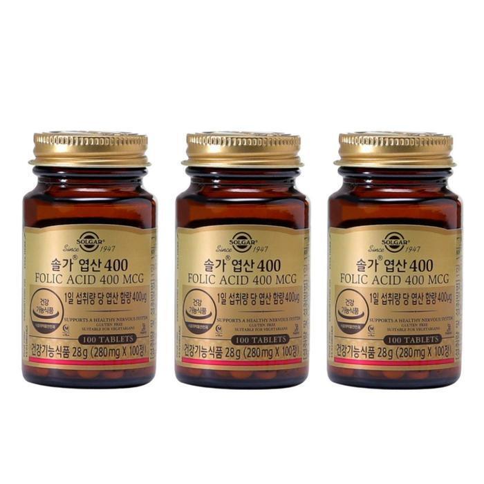 Solga Folic Acid 400 100 capsules 3 pieces (49446825)
