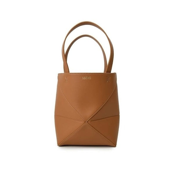 Lavrima Loewe Mini Puzzle Fold Tote in Shiny Calfskin A657V25X01 2586