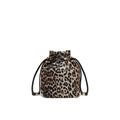 La Prima Gani Print BOU Bucket Pouch In Leopard Bow B3010069 859