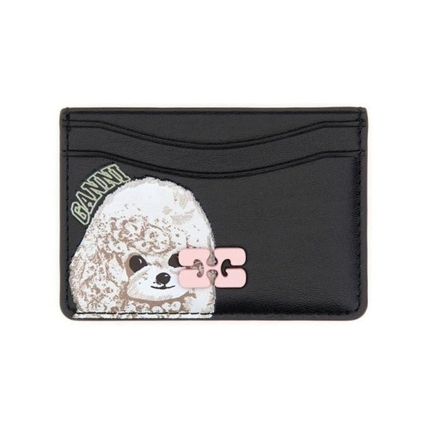 Lavrima Card Holder in Black with Animals Bow A6769 099