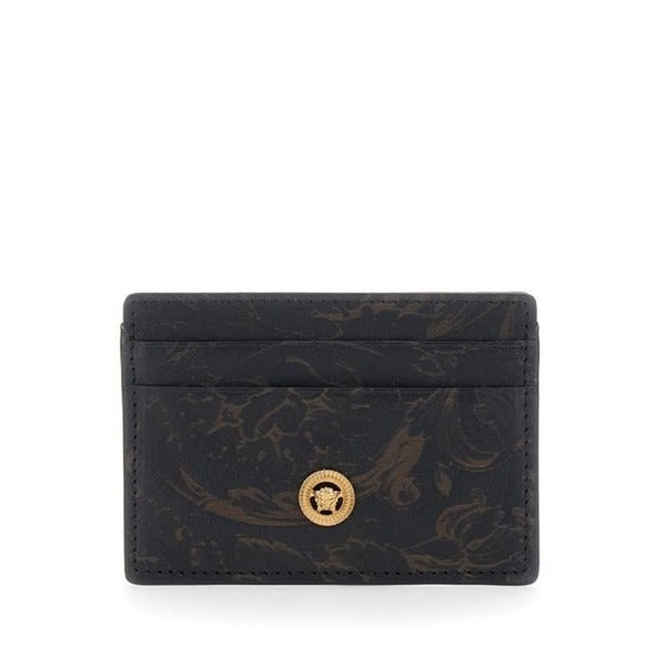 Lafryma Versace Lasered Borchico Leather Card Wallet Laser DPN2467 1A14950 1B00V