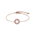 Armani EG3589221 Logo Pendant Silver Bracelet