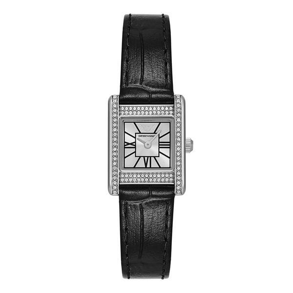 Armani AR11660 (Genni) Jen Square Women Leather Watch