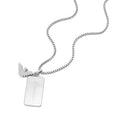 Armani EGS3167040 logo tag necklace