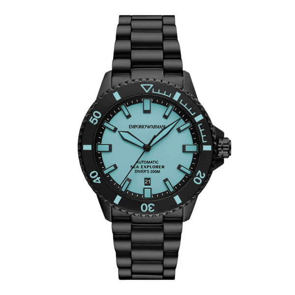 Official Armani AR60084 (Sea Explorer) Diver Men's Metal Watch