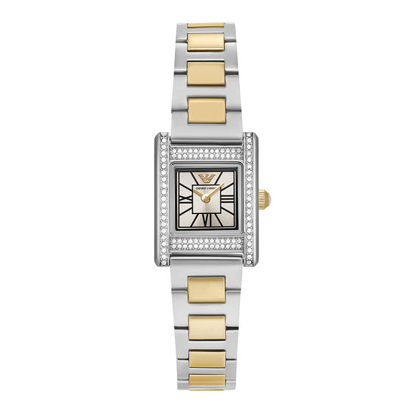 Official Store Armani AR11704 (Genni) Jenny Square Women's Metal Watch