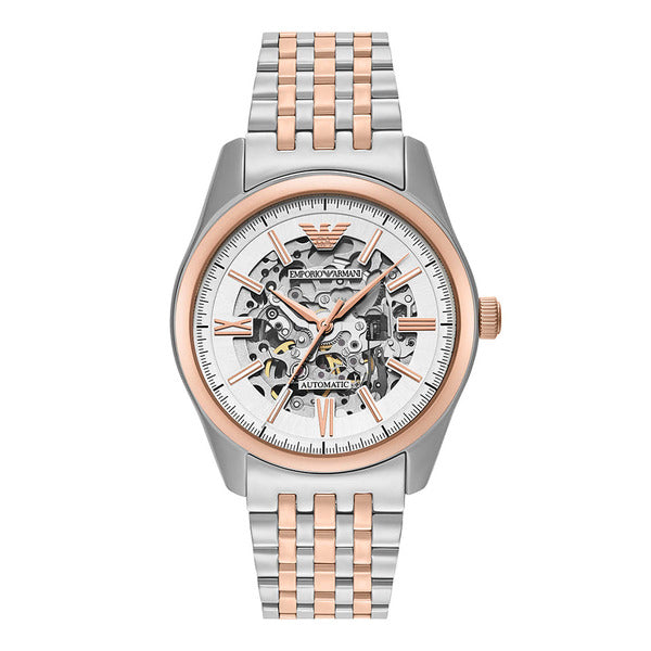 Official Headquarters Armani AR60092 (Antonio) Antonio Skeleton Men's Metal Watch