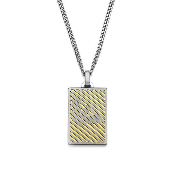 Armani EGS3239060 Logo Pendant Necklace