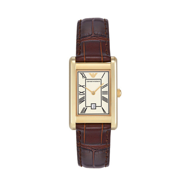 Armani AR11665 (Gino) Gino Square Men's Leather Watch
