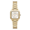 Official Armani AR11744 (Cecilia) Cecilia Mother-of-pearl Square Women's Metal Watch