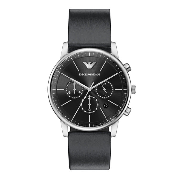 Armani AR11774 (Minimalist) Minimalist Chronograph Men's Leather Watch