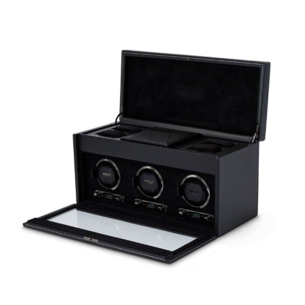 Official Import Wolf 1834 792302 British Racing 3-cylinder Universal Watch Winder