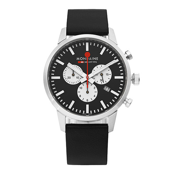 Montain MSD.41420.LBV Classic Chronograph Date Leather Mens Watch