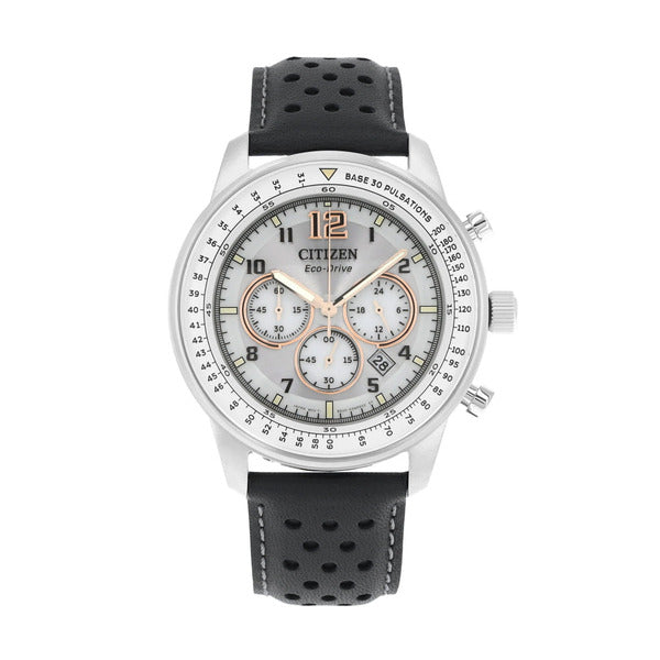 CitySONG CA4500-24H chronograph leather men's watch