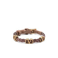 Raflema Valentino V-logo signature leather bracelet 6W2J0X71 PRH GF9